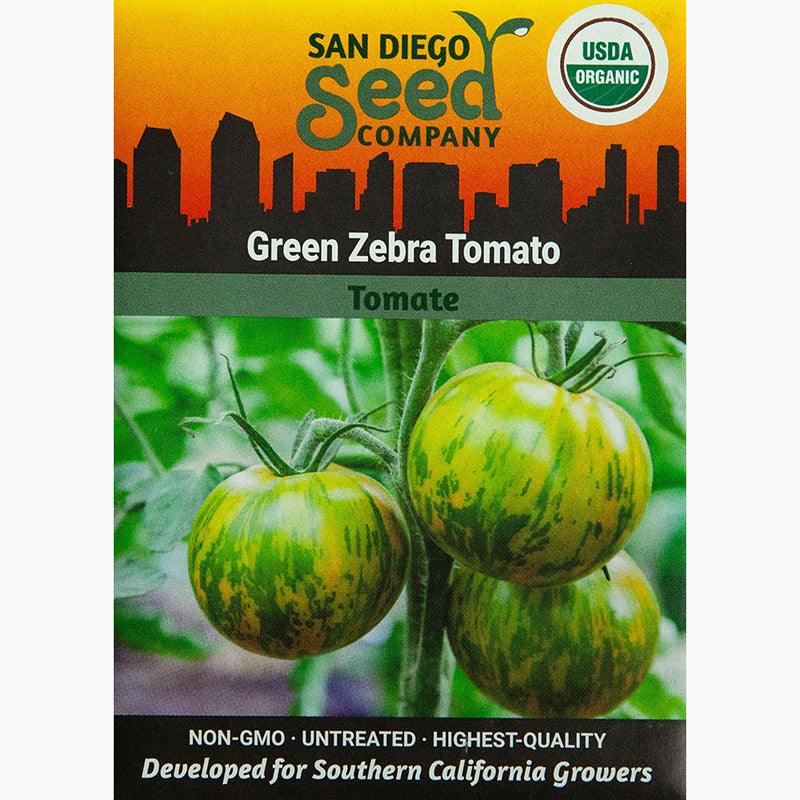 Green Zebra Tomato Seeds (Organic) San Diego Seed Company