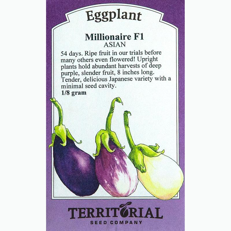 Millionaire Eggplant Seeds Territorial Seed Company