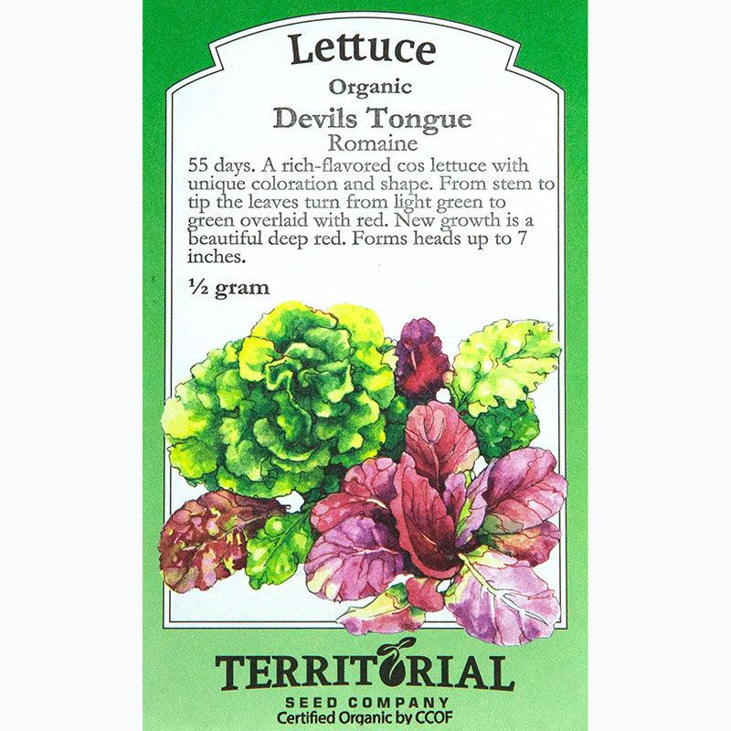 Devil's Tongue Lettuce Seeds (Organic) Territorial Seed Company