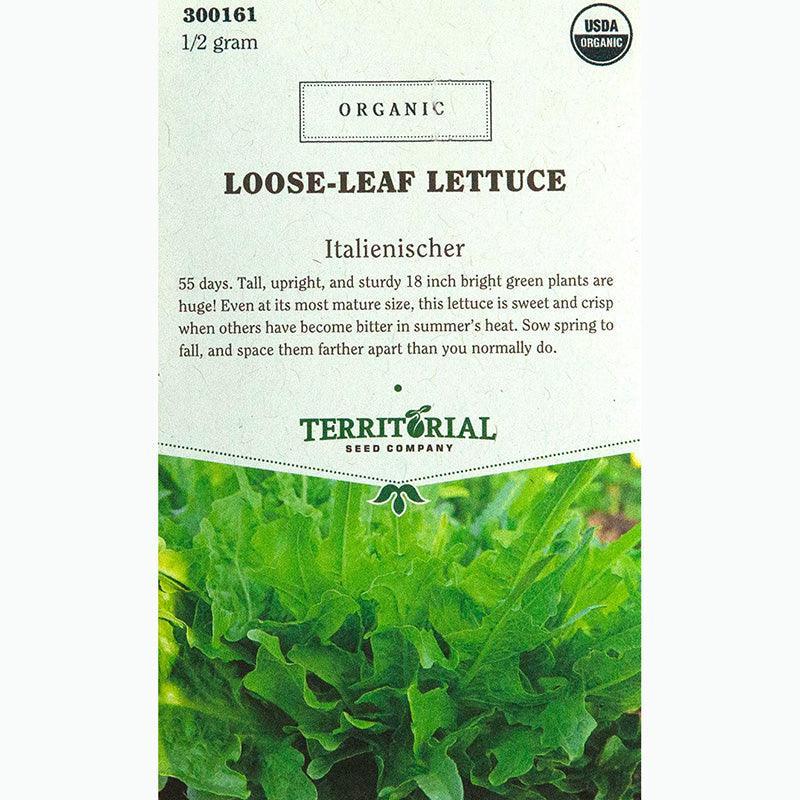 Italianischer Lettuce Seeds (Organic) Territorial Seed Company