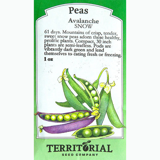 Seed Pack For Avalanche Snow Peas By Territorial Seed Company