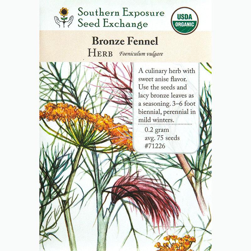 Bronze Fennel Seeds (Organic) Southern Exposure Seed Exchange