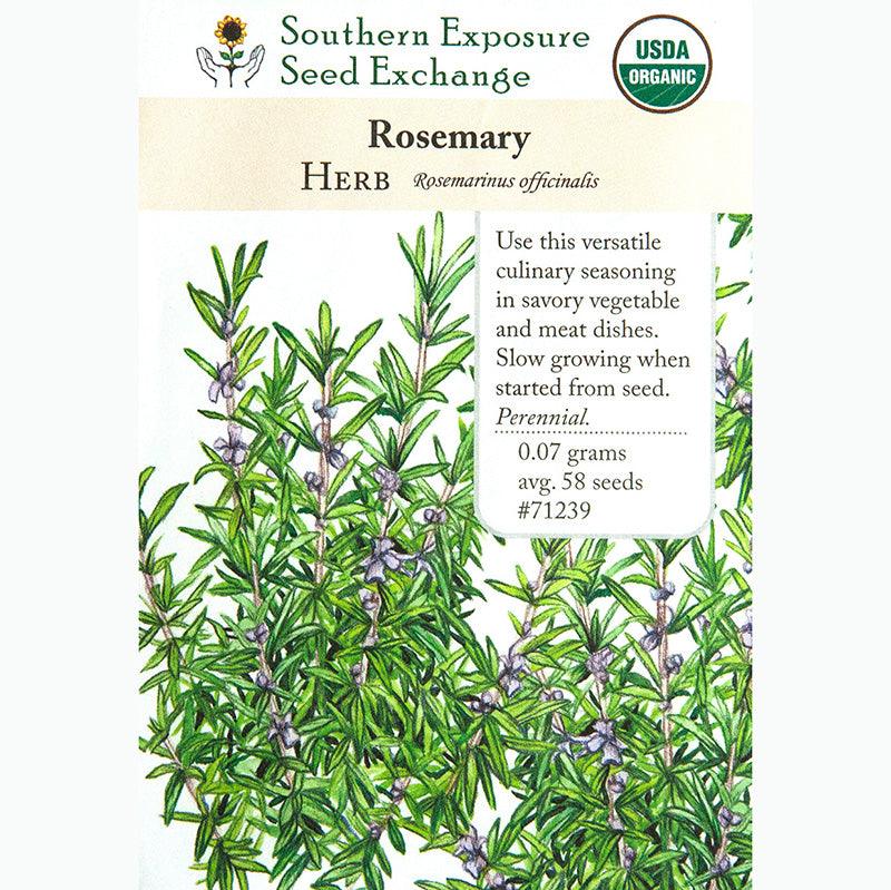Rosemary Seeds (Organic) Southern Exposure Seed Exchange