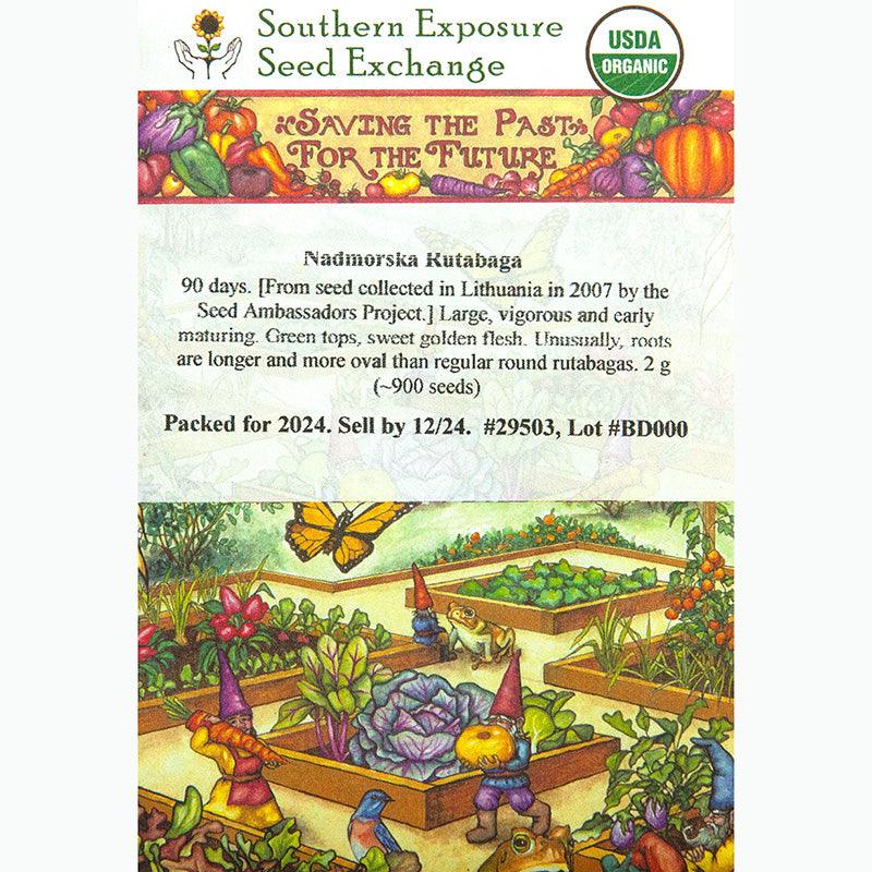 Nadmorska Rutabaga Seeds (Organic) Southern Exposure Seed Exchange