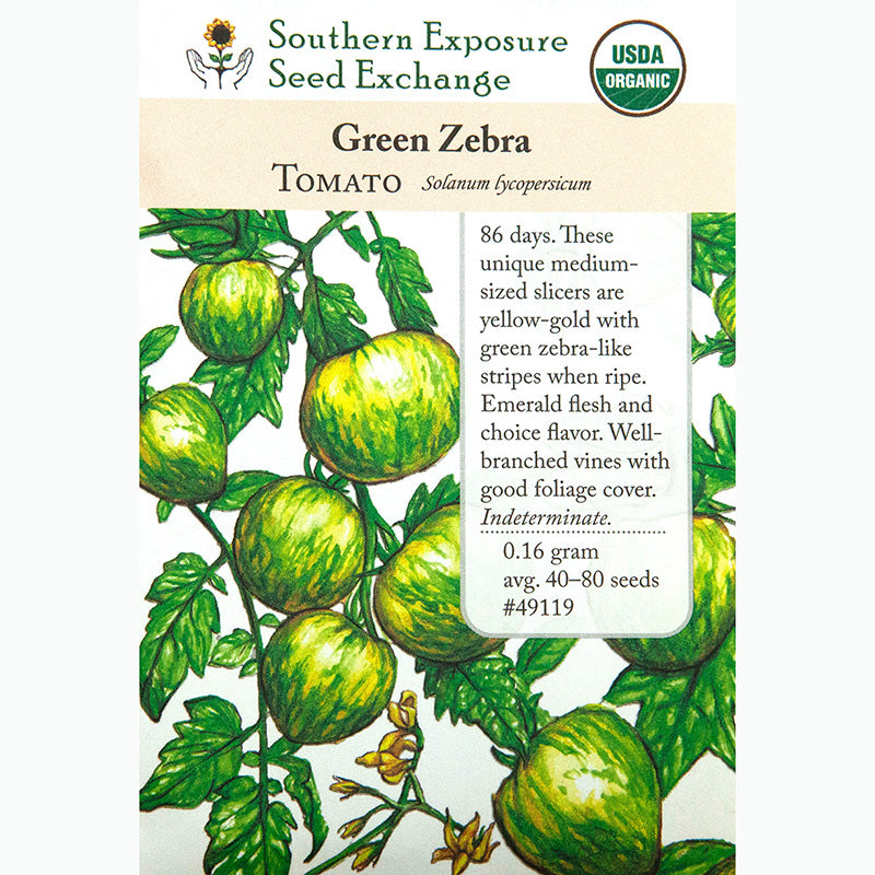 Seed Pack For Graan Zebra Tomatoes By Southern Exposure Seed Exchange 