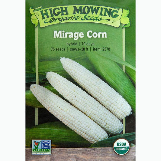 Mirage F1 Sweet Corn Seeds (Organic) High Mowing Seeds