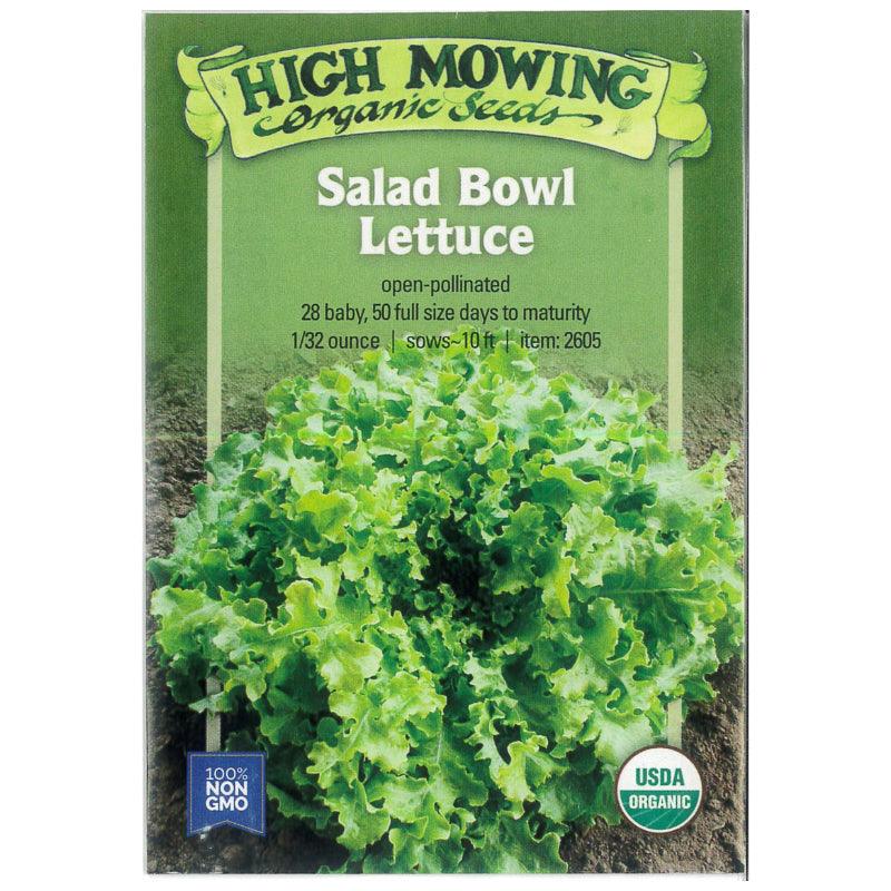 Green Salad Bowl Lettuce (Organic) High Mowing Seeds