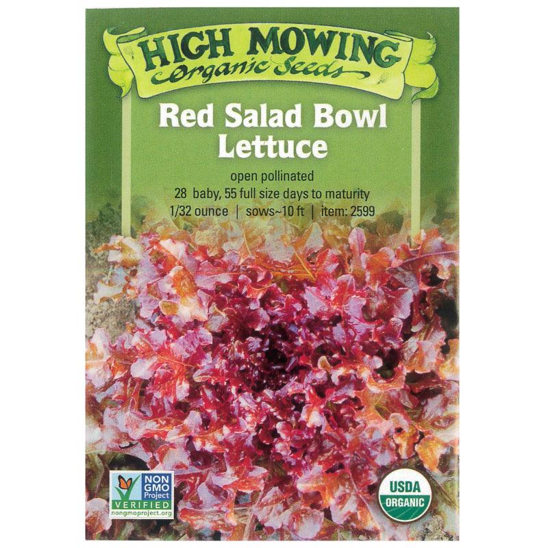 Red Salad Bowl Lettuce (Organic) High Mowing Seeds