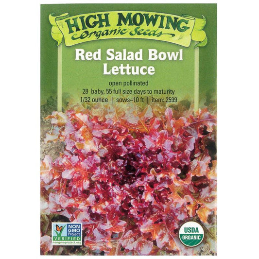 Red Salad Bowl Lettuce (Organic) High Mowing Seeds