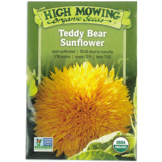 Teddy Bear Sunflower (Organic) High Mowing Seeds
