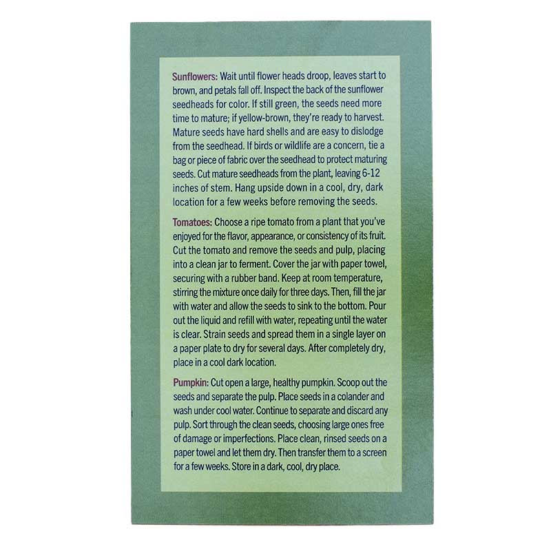 Seed Stewards 6 Packets Seeds (Organic) High Mowing Seeds