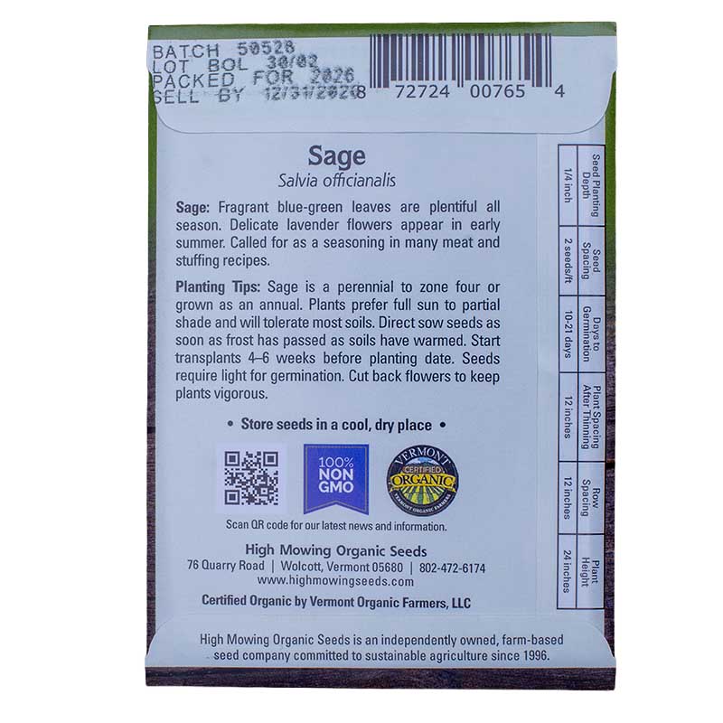 A Bee's Garden 5 Seed Packets (Organic) High Mowing Seeds