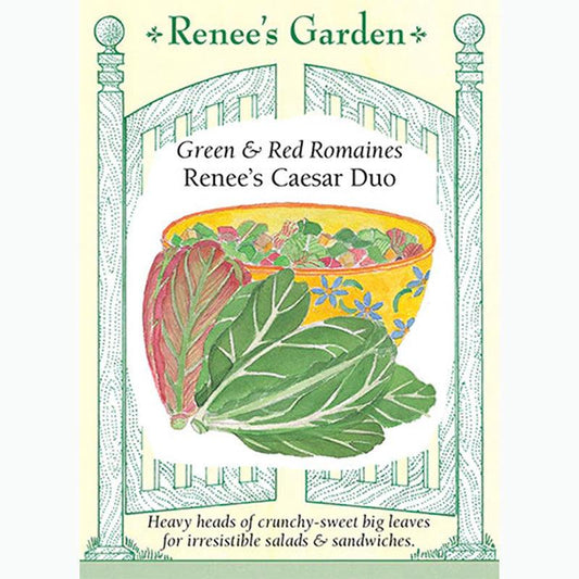 Red & Green Romaines Caesar Duo Lettuce Seed Mix Renee's Garden