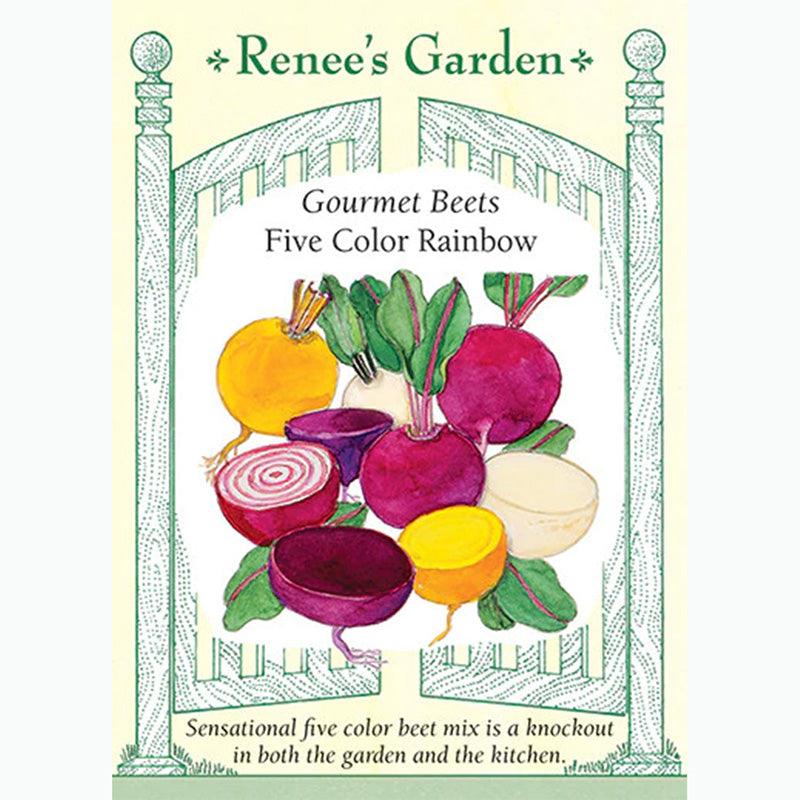 Five Color Rainbow Gourmet Beet Seed Mix Renee's Garden