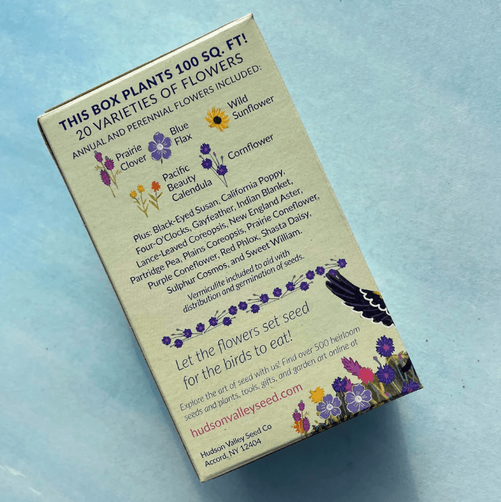Bird Lover's Wildflower Mix Seed Shaker Hudson Valley Seed Company