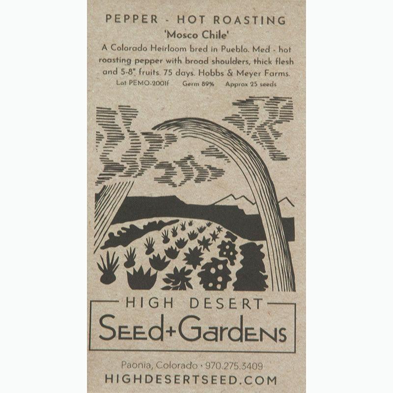 Mosco Chile Hot Roasting Pepper Seeds High Desert Seed and Gardens