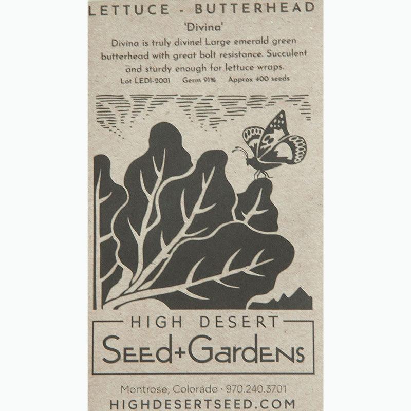 Divina Butterhead Lettuce Seeds High Desert Seed and Gardens