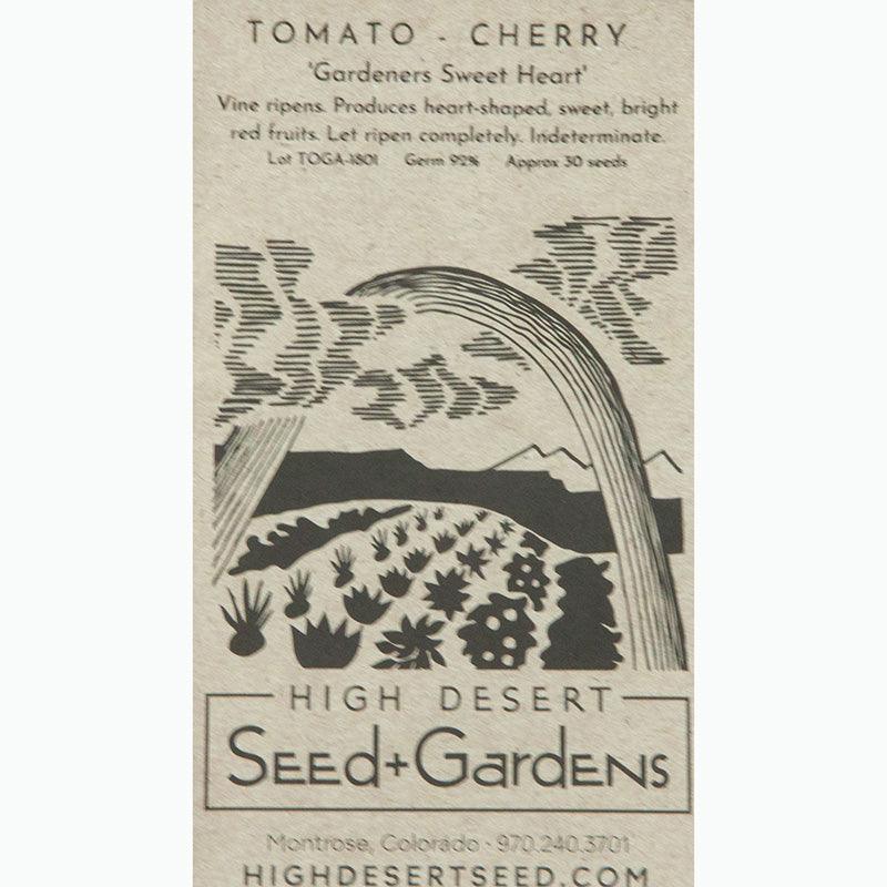 Gardener's Sweetheart Cherry Tomato Seeds High Desert Seed and Gardens