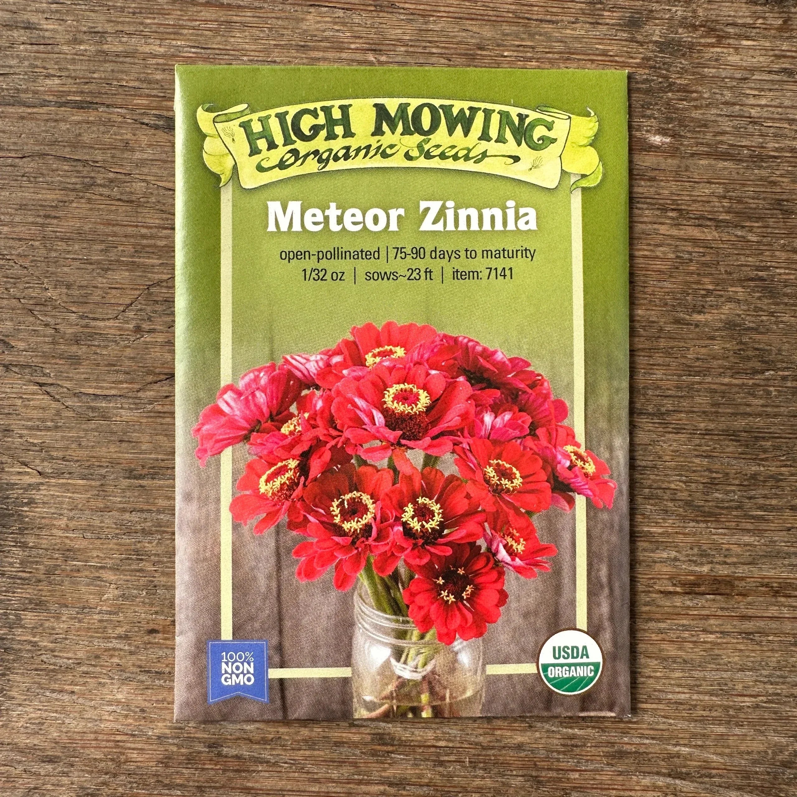 organic non gmo flower seeds Organic Meteor Zinnia Seeds – Grow Organic