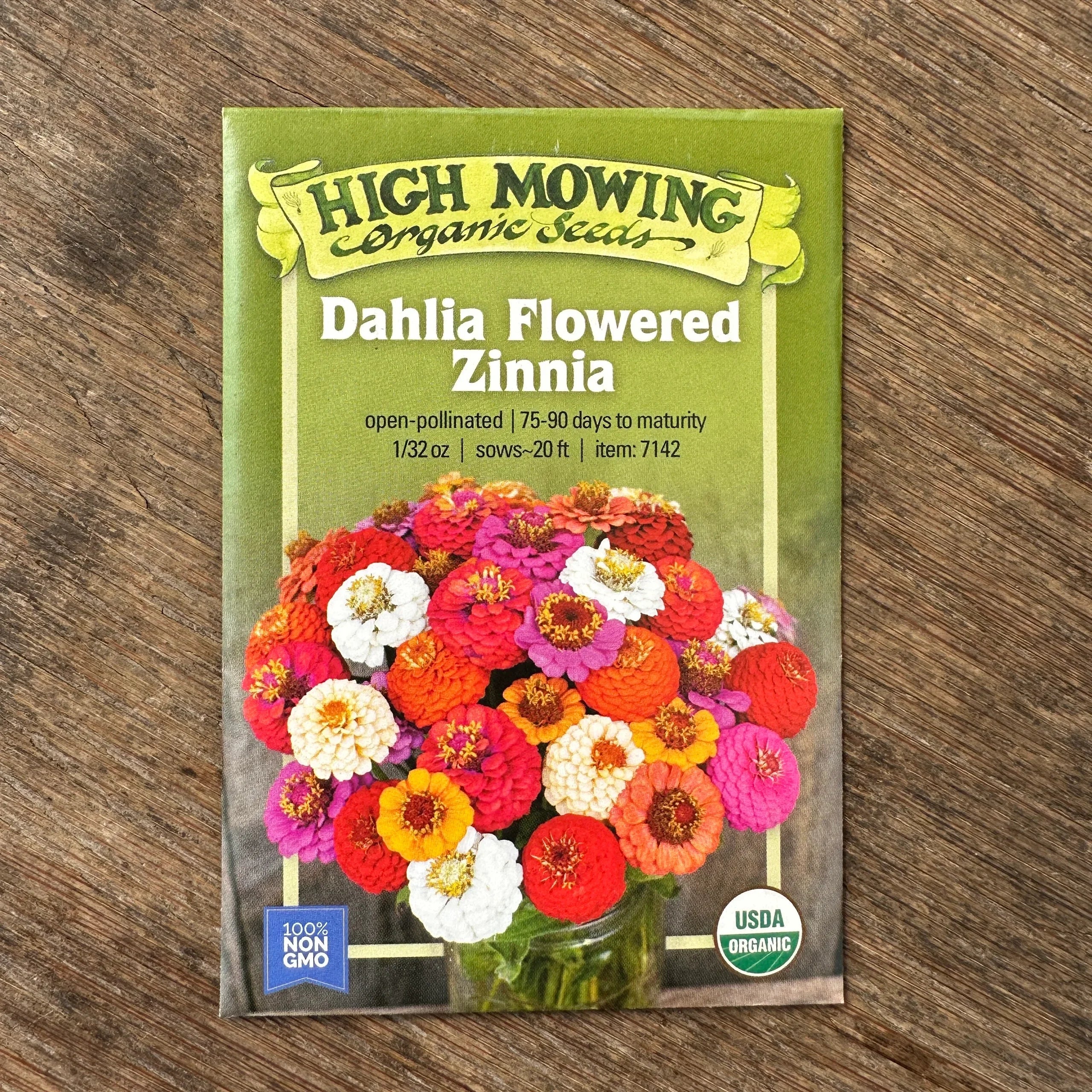 dahlia zinnia seeds Dahlia Mix Zinnia Seeds (Organic)