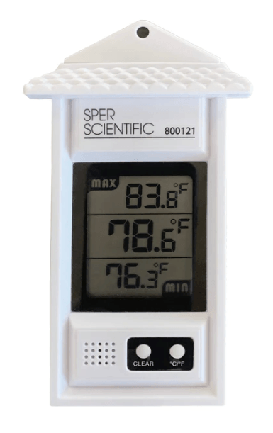 Thermometer w/ Digital Min/Max Display (Mercury Free) Grow Organic