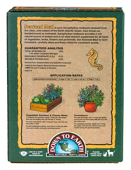 Organic Seaweed Meal 4lb 1-.1-2 Grow Organic