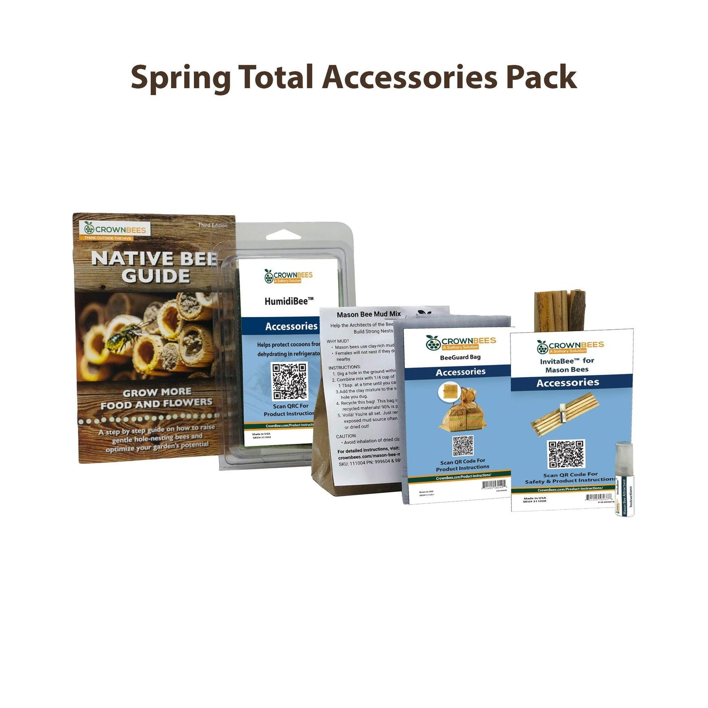 Spring Total Accessories Package for Mason Bees CrownBees