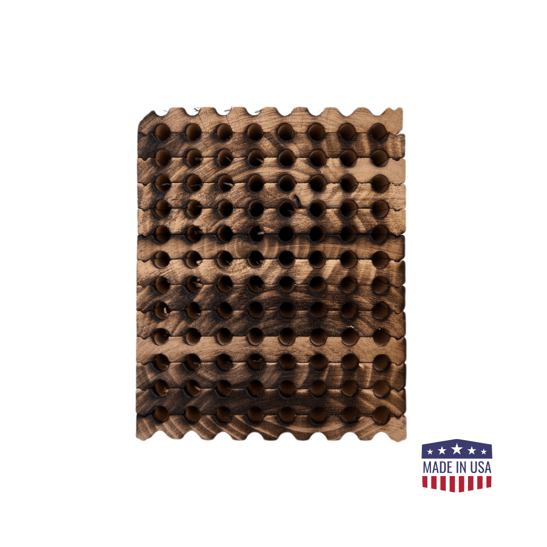 Spring Reusable Wood Trays for Mason Bees - 8mm CrownBees