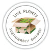 Live Plants Sustainably shipped trust badge