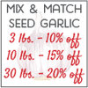 Mix and Match garlic discount trust icon