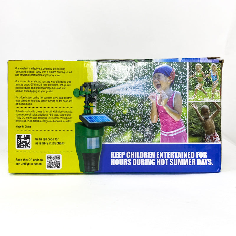 Enviro JetEye Water Solar-Powered Motion-Activated Sprinkler Grow Organic