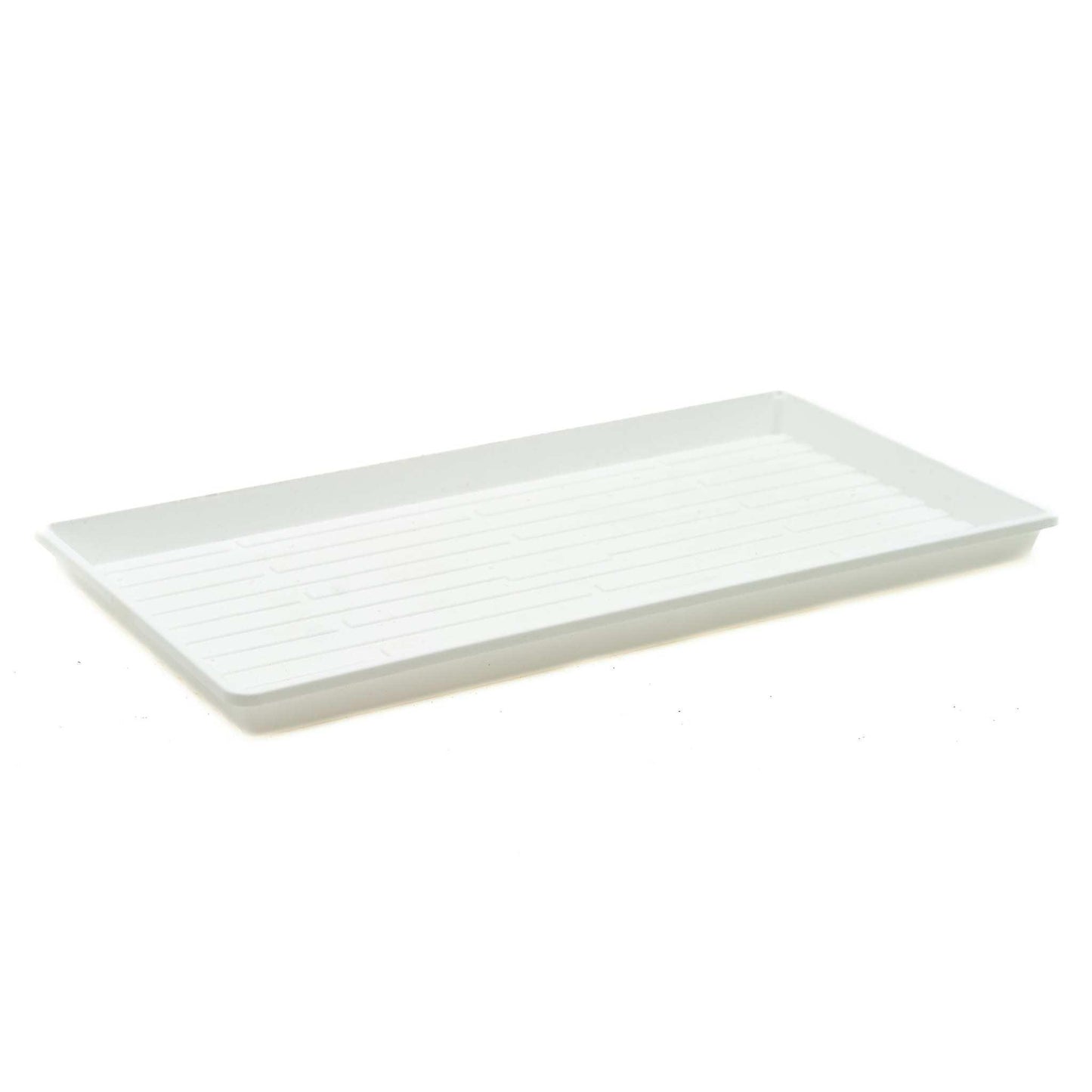 1020 Microgreen Trays Shallow Extra Strength White / 10 Trays / No Holes Bootstrap Farmer