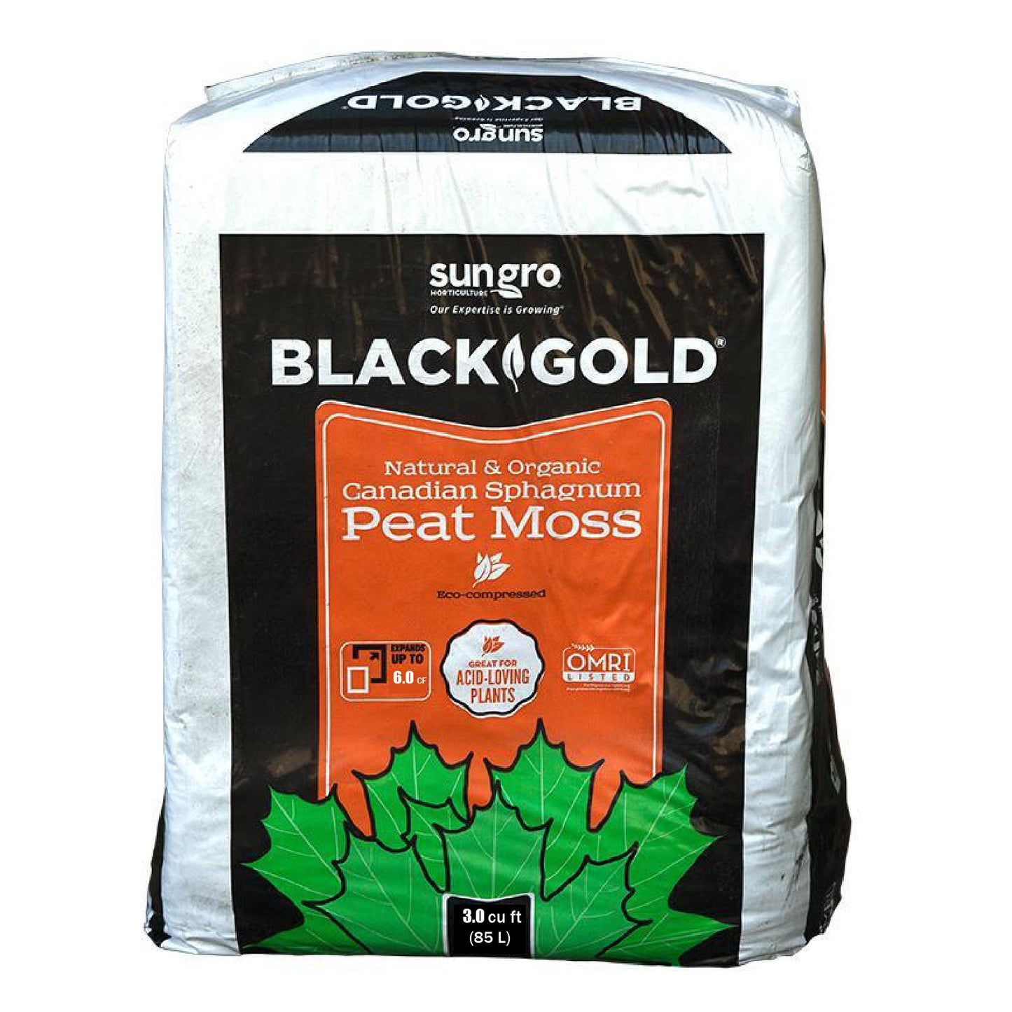 Black Gold Peat Moss (3 Cu Ft) - Grow Organic