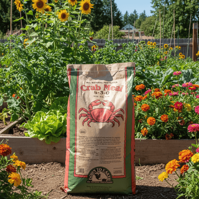 plant bed fertilizer Crab Shell Meal 4-3-0 (40 Lb)
