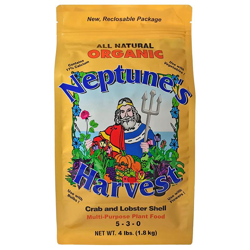 Crab & Lobster Shell Organic Fertilizer 5-3-0 (4 lb) Neptune's Harvest