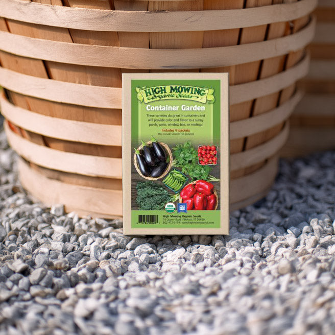 Organic Container Garden 7 Seeds Packets High Mowing Seeds