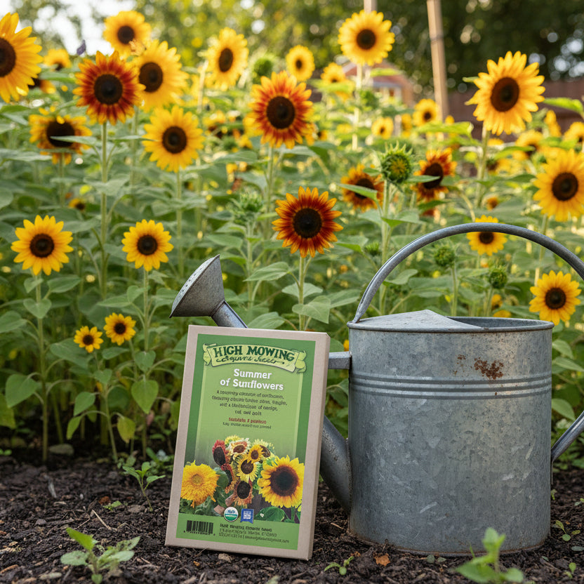planting sunflower seeds outdoors Organic Summer of Sunflowers 3 Seeds Packets – Grow Organic