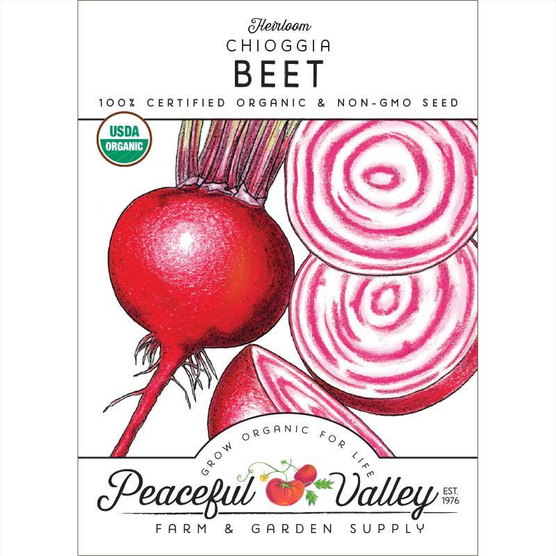 Chioggia Beet Seeds (Organic) Peaceful Valley