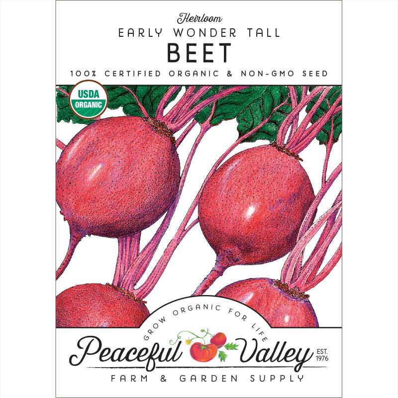 Early Wonder Tall Beet Seeds (Organic) Peaceful Valley