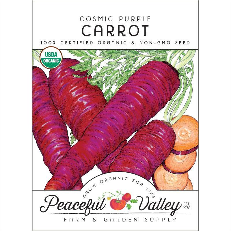 Cosmic Purple Carrot Seeds (Organic) Peaceful Valley