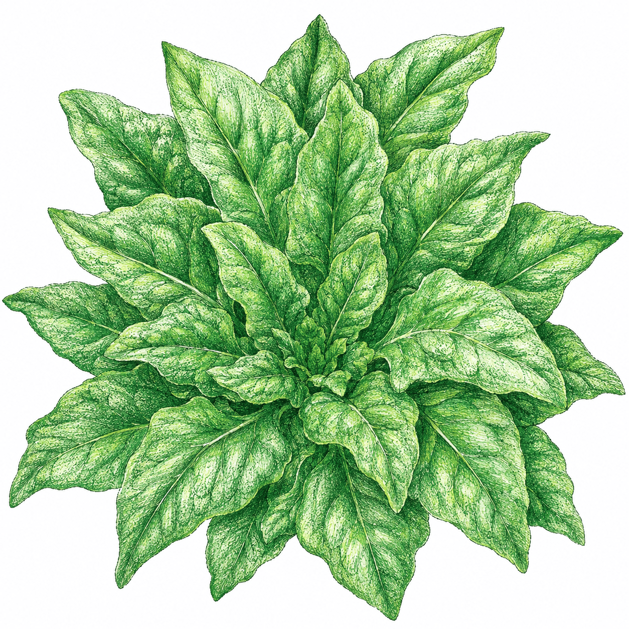 Organic Galilee Spinach Seeds (1/4 lb) Peaceful Valley