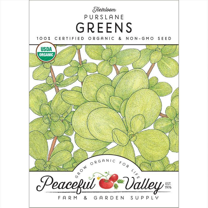 Purslane Greens Seeds (Organic) Peaceful Valley