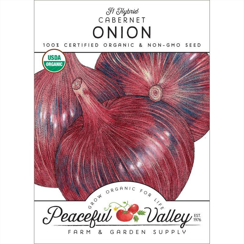 Cabernet Onion Seeds (Organic) Peaceful Valley