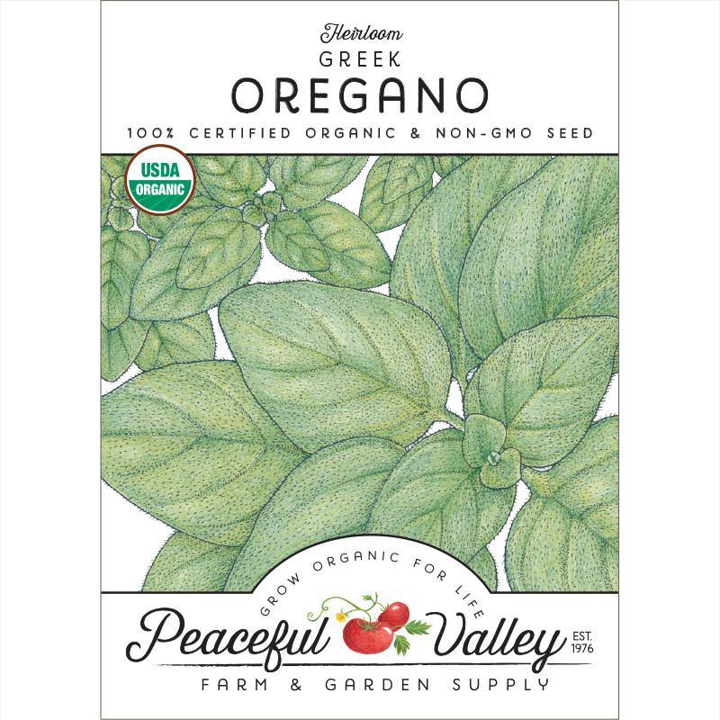Greek Oregano Seeds (Organic) Peaceful Valley