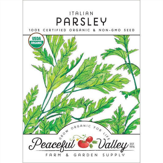 Italian Parsley Seeds (Organic) Peaceful Valley