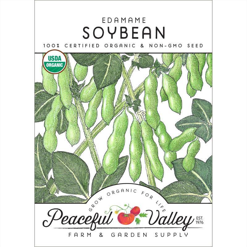 Edamame Soybean Seeds (Organic) Peaceful Valley