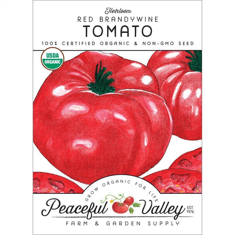 Brandywine Tomato Seeds (Organic) Peaceful Valley