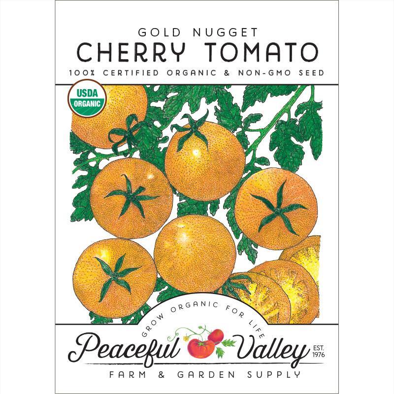 Gold Nugget Tomato Seeds (Organic) Peaceful Valley