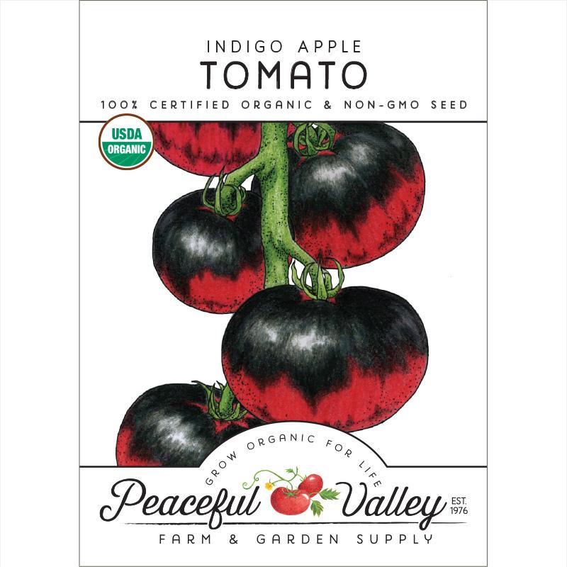 Indigo Apple Tomato Seeds (Organic) Peaceful Valley