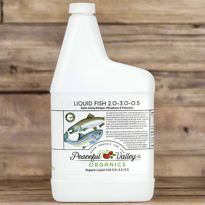 Peaceful Valley Organic Liquid Fish 2-3-0.5 Quart Grow Organic